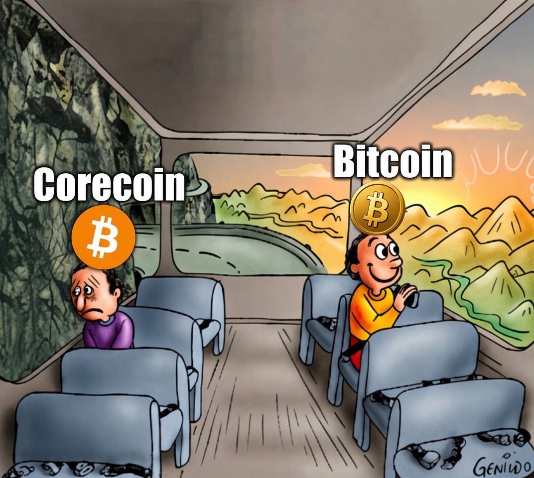 Corecoin vs Bitcoin