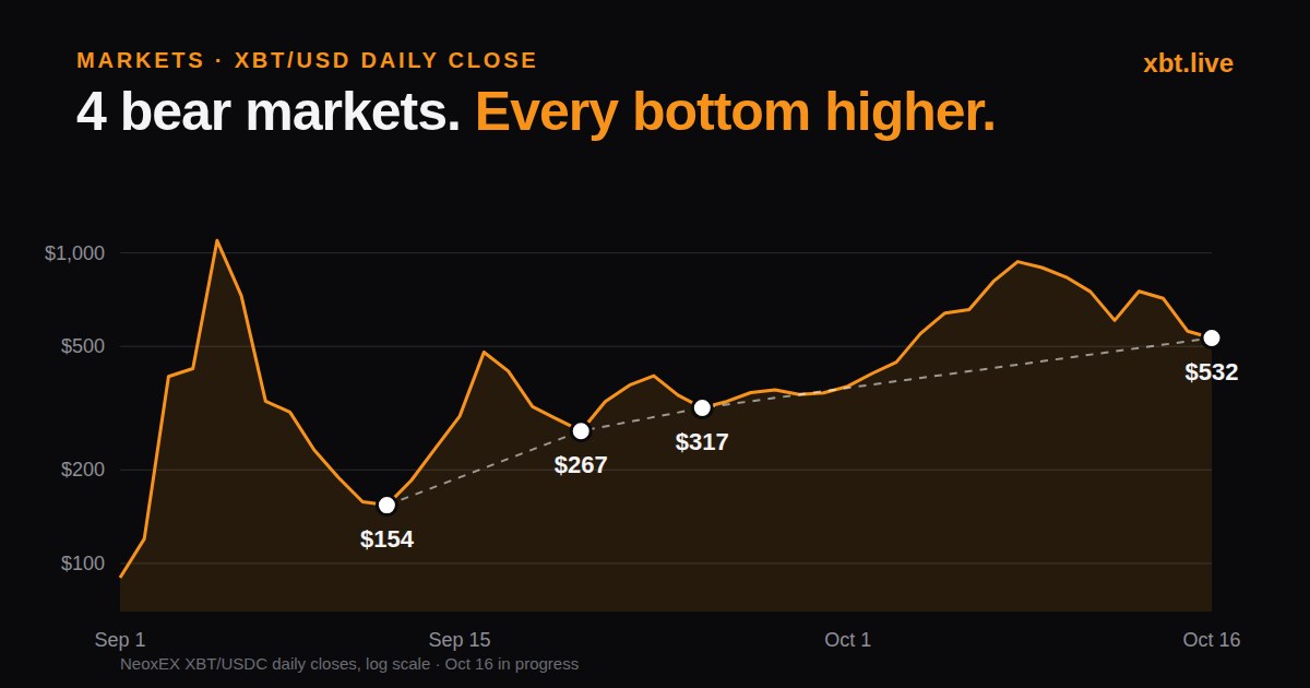 XBT bear markets