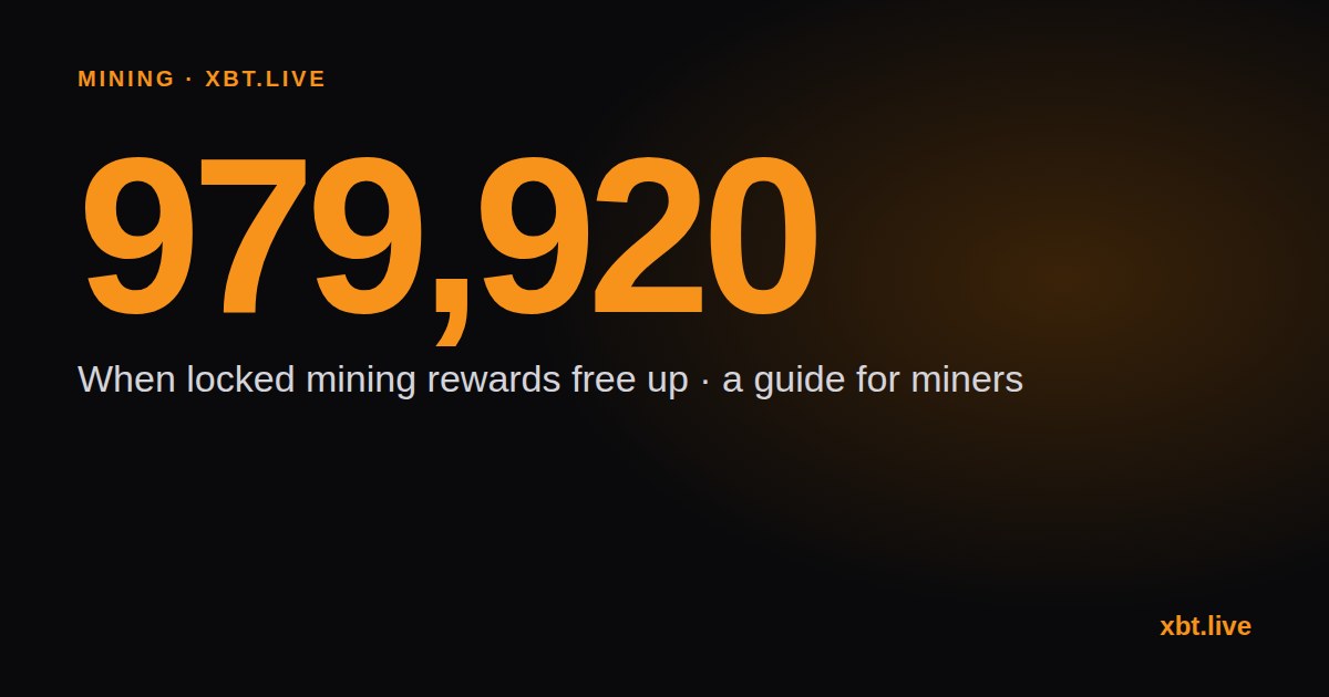 XBT miner payouts and the coinbase lock